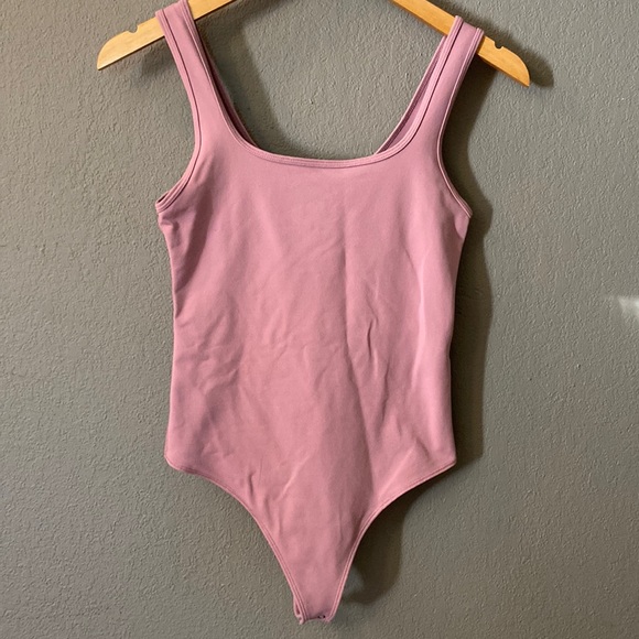 Abercrombie & Fitch Tops - Abercrombie Pink Thong Bodysuit